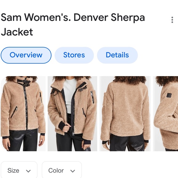 Sam Sherpa Dever faux shearling jacket - Picture 2 of 11